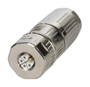 HARTING 21129992510.. Sensor Connector, M12, Female, 5 Positions, Push In Socket, Straight Cable Mount