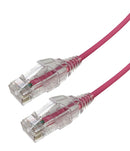 VIDEK 2994-8PK Ethernet Cable, LSZH, Cat6, RJ45 Plug to RJ45 Plug, UTP (Unshielded Twisted Pair), Pink, 8 m