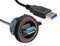 BULGIN LIMITED PX0844/A3/0M50/A3. USB CBL, 3.0 SEALED A RCPT-PLUG, 19.7"