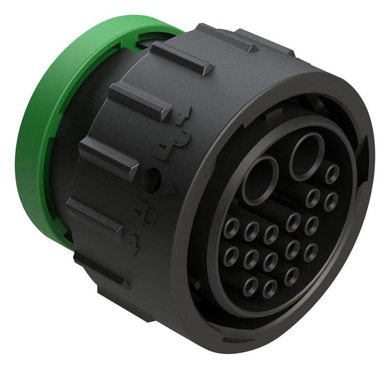 AMPHENOL SINE/TUCHEL AHDP06-24-18SN-BRACL82 CIRCULAR CONNECTOR, PLUG, 18POS, CRIMP