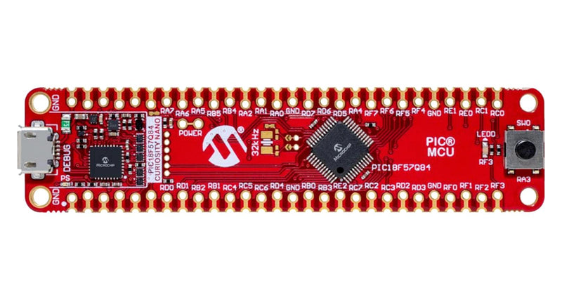 Microchip DM182030 DM182030 Evaluation Board PIC18F57Q84 8-Bit PIC18 MCU