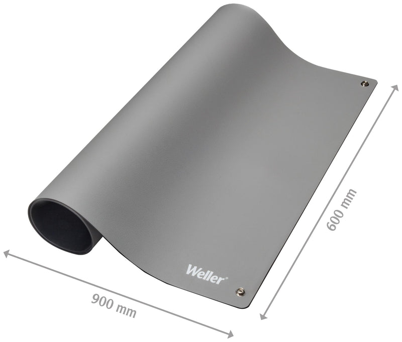 WELLER T0051403599 ESD Mat, Grey, 900 mm x 600 mm, Weller Soldering Stations