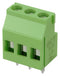 GCT TBJ05-03-1-G-G Wire-To-Board Terminal Block, 5.08 mm, 3 Ways, 30 AWG, 12 AWG, Screw