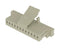SAMTEC ISS1-12-L Connector Housing, w/Latch, White Nylon, 1Row, MicroMate ISS1 Series, Receptacle, 12 Ways, 2.54 mm