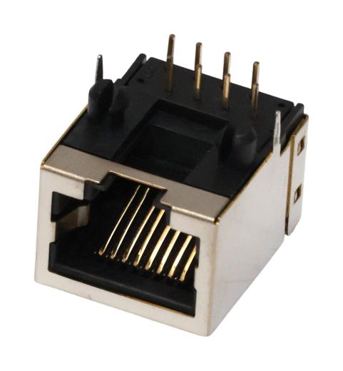 TE CONNECTIVITY 1734580-8 Modular Connector, RJ45 Jack, 1 x 1 (Port), 10P8C, Cat3, Through Hole Mount