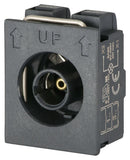 EAO 46-2V00.000.000 Assembly Hardware, Plastic, Grey, 38x30x18.5mm, EAO 46 Series Illuminated Pushbutton Switches