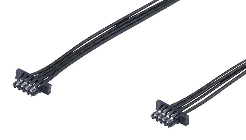 MOLEX 2262021043 Cable Assembly, Zero-Hachi Receptacle to Zero-Hachi Receptacle, 4 Ways, 0.8 mm, 1 Row, 300 mm