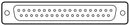 Norcomp 171-037-213R911 171-037-213R911 D Sub Connector DB37 Standard Receptacle 171 Series 37 Contacts DC Solder