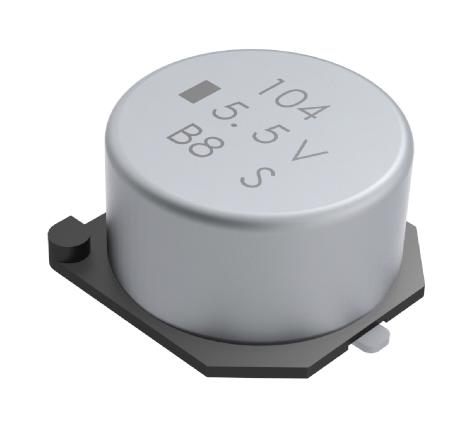 KEMET FCR0H104ZFTBR24 Supercapacitor, 0.1 F, 5.5 V, Solder, -20%, +80%, 2000 hours @ 85&deg;C USCFCR0H104ZBC