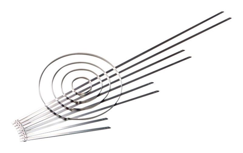 HELLERMANNTYTON MST500M.M2P Cable Tie, Stainless Steel, Silver, 509 mm, 8.9 mm, 145 mm, 1500 N