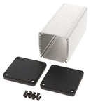 HAMMOND 1455CS1202 Metal Enclosure, w/Plastic End Panel, Small, Aluminium, 54 mm, 54 mm, 120 mm