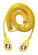 DESCO EUROPE / VERMASON 230130 Grounding Cord, 1 Mohm, Socket, Yellow, 1 m
