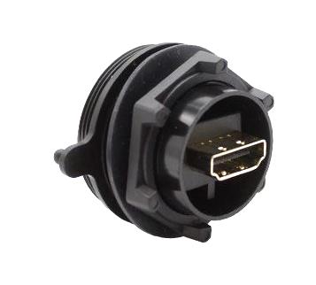 BULGIN LIMITED PX0863. ADAPTOR, HDMI RCPT-RCPT, FRONT PANEL/BLK