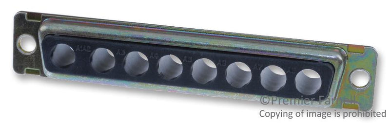 ITT CANNON DCMM8W8S CONNECTOR, D SUB COMB, RECEPTACLE, 8 POS