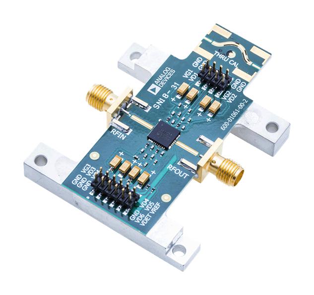 ANALOG DEVICES EV1HMC1121LP6G Evaluation Board, HMC1121LP6GE, 5.5GHz to 8.5GHz, GaAs, pHEMT, MMIC, Power Amplifier