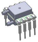 AMPHENOL ALL SENSORS ELVH-L02D-HRRD-I-NAA5 Pressure Sensor, Differential, -2 Inch-H2O, 2 Inch-H2O, 5 VDC, DIP