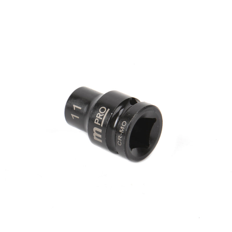 MULTICOMP PRO MP12-CRMO11 Socket, Hex, 11 mm x 38 mm, 1/2" Drive Size, Chromium Molybdenum Steel, DIN3121, Auto Repair