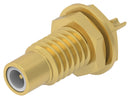 TE CONNECTIVITY 2477167-1 RF / Coaxial Connector, SMC Coaxial, Straight Bulkhead Jack, Solder Cup, 50 ohm, Brass