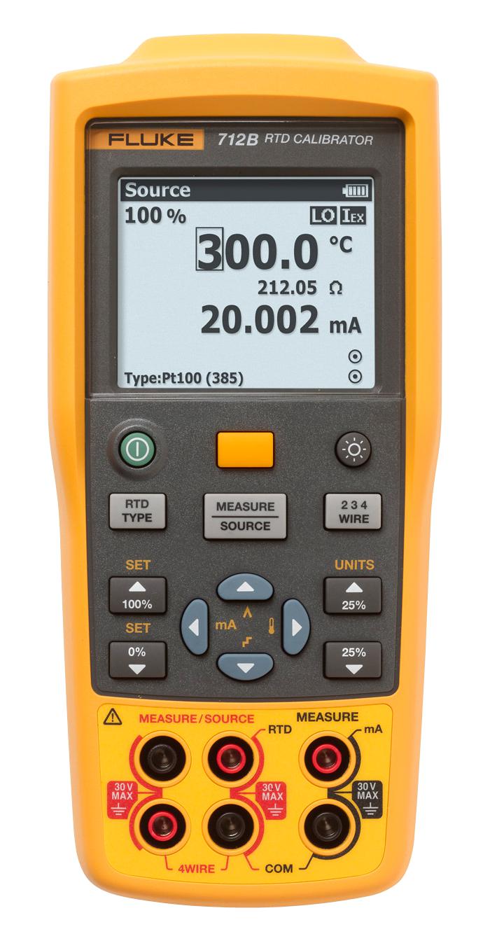FLUKE FLUKE-712B/EN Calibrator, Temperature, 188.5 mm, 84 mm, 52.5 mm, &plusmn; 0.015%, 515 g