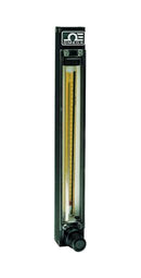 OMEGA FL-3013SA Flow Meter, PTFE Valves, 65 mm, 15.9 to 159 SCCM Air, 0.3 to 3 SCCM Water, 2%, 100 psi, 1/8" FNPT