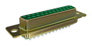 AMPHENOL COMMUNICATIONS SOLUTIONS DAM15S D Sub Connector, Standard, Receptacle, DM HE501 Series, 15 Contacts, DA, Solder Cup