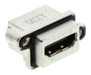 AMPHENOL COMMUNICATIONS SOLUTIONS MHDRA511M0 HDMI Connector, 19 Contacts, Receptacle, Panel Mount, Through Hole Vertical, Gold Plated Contacts