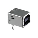 AMPHENOL COMMUNICATIONS SOLUTIONS UE27BC54130 USB Connector, USB Type B, USB 2.0, Receptacle, 4 Ways, Through Hole Mount, Right Angle
