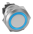 EAO 82-5151.2134. PB SWITCH, ILLUM, SPDT, 5A, 250VAC, GRN