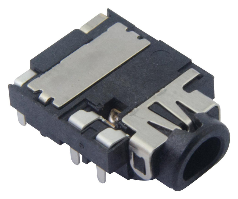 MULTICOMP PRO MP014736 Phone Audio Connector, Mid Mount, 6 Contacts, Jack, 3.5 mm, Through Hole Mount Right Angle