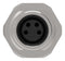 TE CONNECTIVITY 3-2172088-2 Sensor Connector, M8, Female, 4 Positions, Solder Pin, Straight Panel Mount