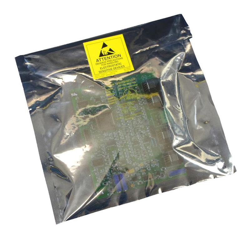 DESCO 13505 Antistatic Bag, Statshield Series, Shielding (Metal-In), Heat Seal, 304.8mm W x 457.2mm L