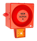 CLIFFORD AND SNELL 245394 Audio/Visual Signal Device, Flashing, Amber, 120 dBA, 230 VAC, Cable, IP66