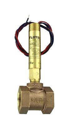 DWYER V6EPB-B-D-1-B Flow Switch, Mini Size, DPDT, 1/2" MNPT, Brass Body, 12.7mm Brass Tee, Explosion Proof, Flotect V6