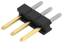 TE CONNECTIVITY 2MM-HB-S03-VT-02-H-TB Pin Header, Board-to-Board, 2 mm, 1 Rows, 3 Contacts, Through Hole Straight, 2MM-HB Series