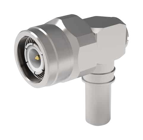 TIMES MICROWAVE TC-240-TM-RA-D RF / Coaxial Connector, TNC Coaxial, Right Angle Plug, Solder, Crimp, 50 ohm