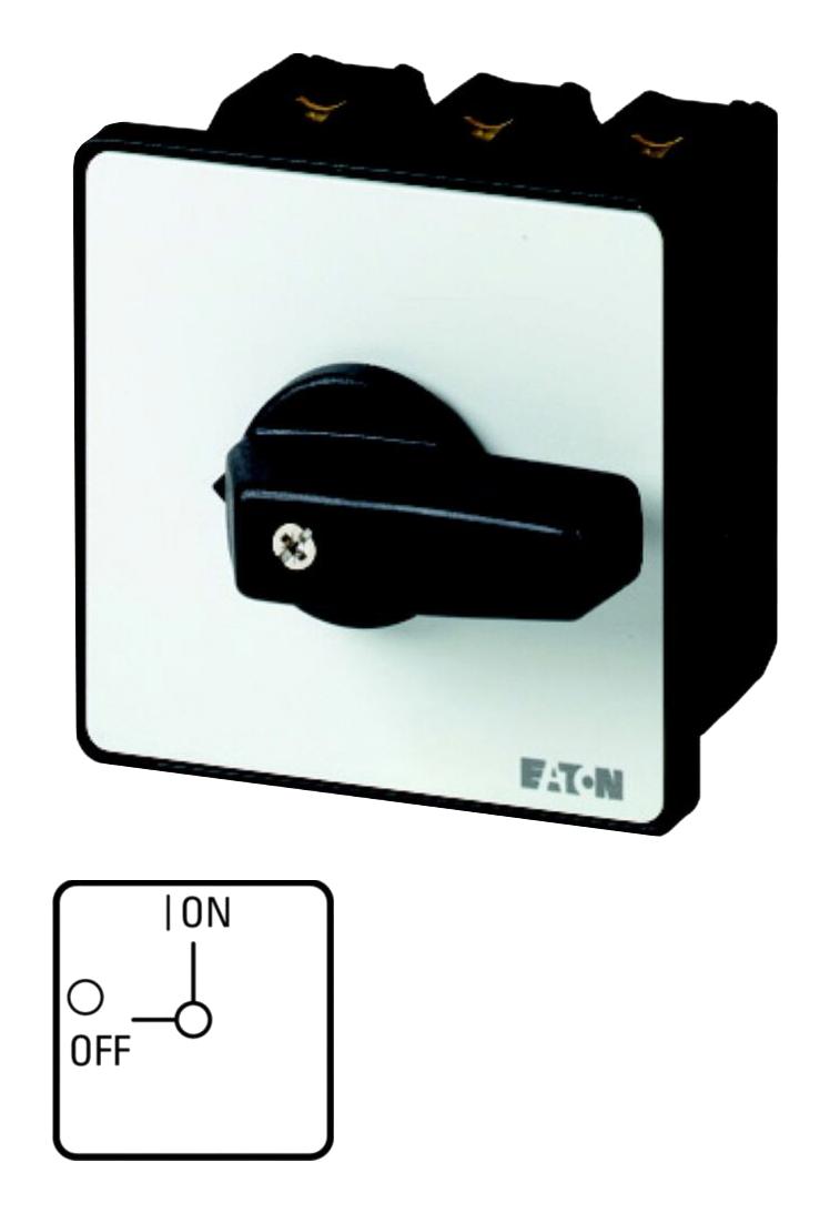 EATON MOELLER P3-100/E Switch Disconnector, On-Off, 3 Pole, 690 V, 100 A, IP65, NEMA 12, Screw, Flush Mount