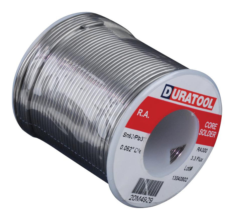 DURATOOL SPC22135 Solder Wire, 63/37, 1.57mm Diameter, 183&deg;C, 454g