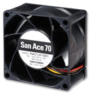 Sanyo Denki 9GA0712P1G001 9GA0712P1G001 DC Axial Fan 12 V Square 70 mm 38 Ball Bearing 93.6 CFM