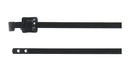 HELLERMANNTYTON MLT12SSC5.M3P Cable Tie, 316 Stainless Steel, PET (Polyester), Black, 330 mm, 5.3 mm, 90 mm, 420 N