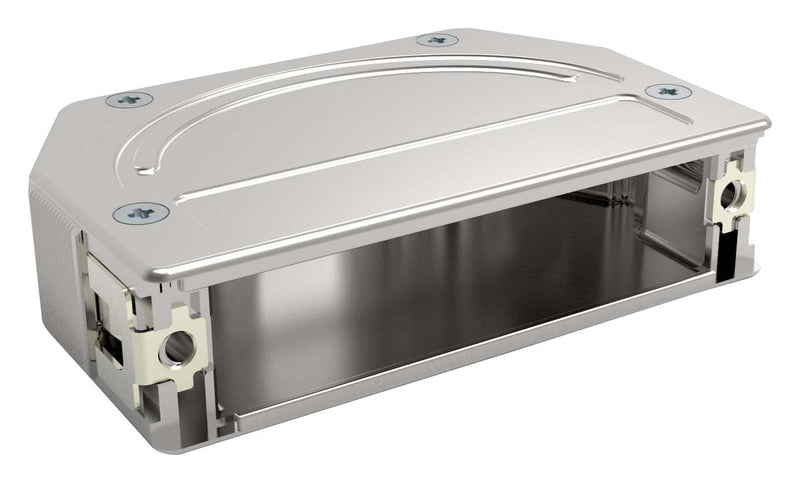 TE Connectivity 1-2308338-1 1-2308338-1 D Sub Backshell DD 45&deg; 180&deg; Zinc Body