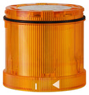 WERMA 64438055 Beacon, LED, Yellow, Steady, 24 VDC, 70 mm x 65.5 mm, IP65