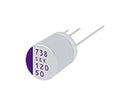 PANASONIC 50SEK120M Polymer Aluminium Electrolytic Capacitor, 120 µF, 50 V, Radial Leaded, 0.02 ohm