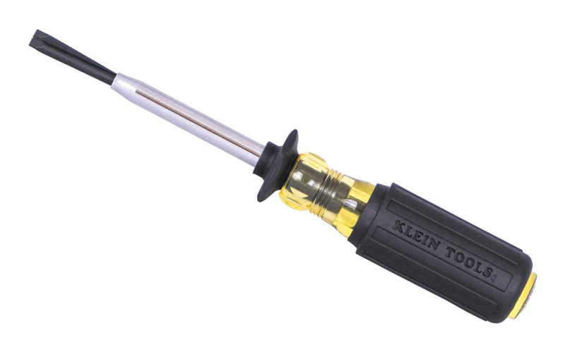 KLEIN TOOLS 6013K Screwdriver, Slotted, 4.8 mm Tip, 147 mm OAL, 76.2 mm Blade, Steel, Cushion Grip