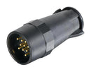 HARTING 09580131012 Circular Connector, Circular Industrial, UIC 558 Series, Cable Mount Plug, 13 Contacts, Crimp Pin