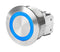 SCHURTER 3-145-557 Vandal Resistant Switch, MSM II Series, 22 mm, SPDT, Momentary, Round Flat, Natural