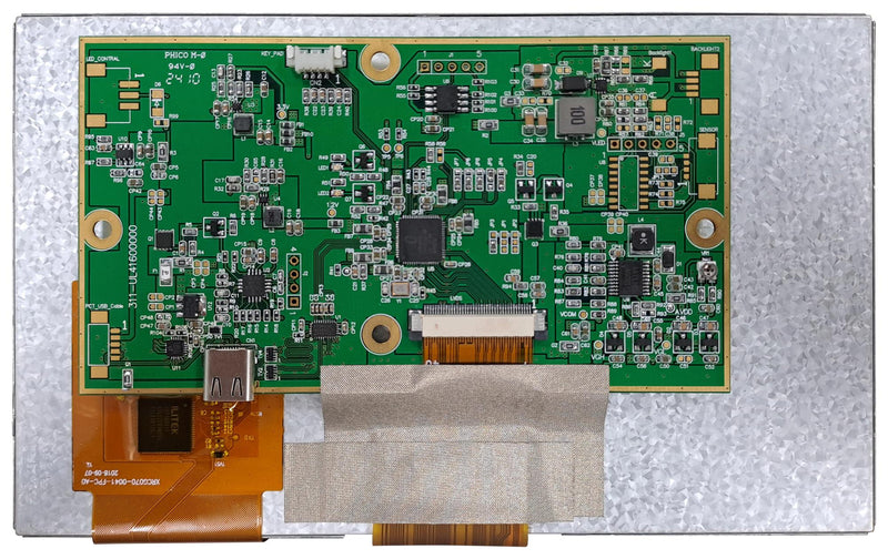 MULTICOMP PRO MP015126 TFT LCD, 7 ", 1024 x 600 Pixels, WSVGA, Landscape, RGB, 5V