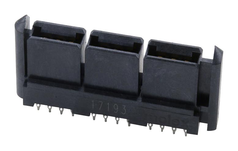 MOLEX 46112-0603 Rectangular Power Connector, 6 Contacts, LPH 46112 Series, PCB Mount, Press Fit, 12 mm