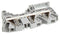 ENTRELEC - TE CONNECTIVITY 1SNK708011R0000 DIN Rail Mount Terminal Block, 3 Ways, 8 AWG, 6 mm&sup2;, Clamp, 41 A