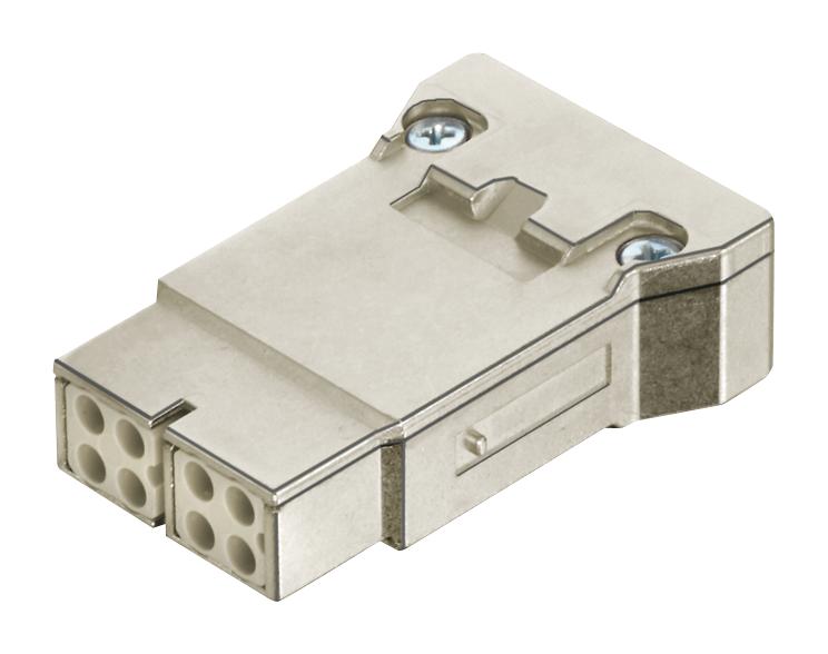 HARTING 09140083116 Heavy Duty Connector, Han, Insert, 8 Contacts, Receptacle, Crimp Socket - Contacts Not Supplied