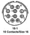 AMPHENOL INDUSTRIAL MS3102E18-1P CIRCULAR CONNECTOR, RECEPTACLE, SIZE 18,
